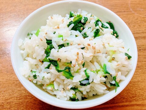 小松菜の混ぜご飯